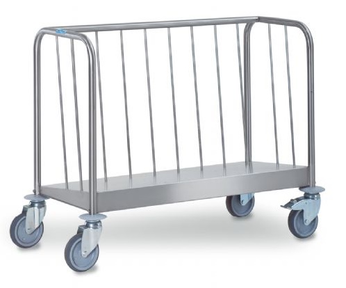 Chariot de transport à assiettes simple face