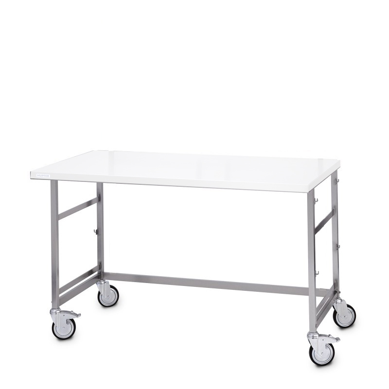 Table de conditionnement, châssis inox, dessus en résine minérale