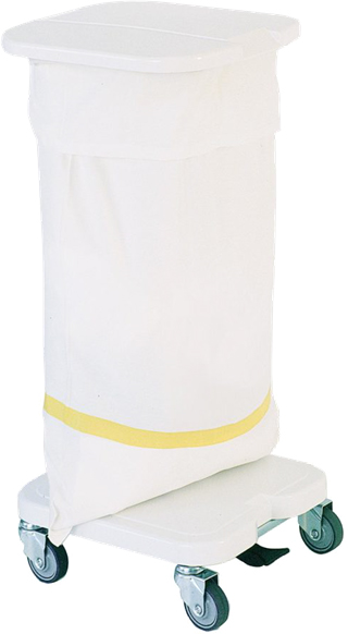 Chariot à linge et déchets sans pédale ni couvercle