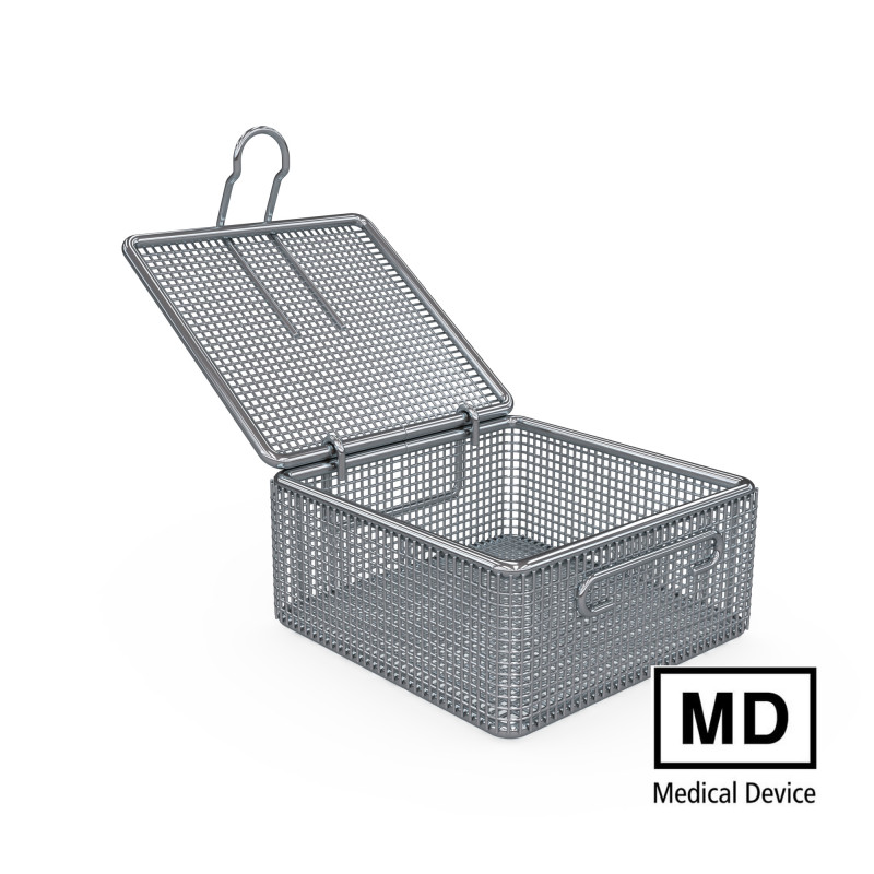 Panier de lavage avec couvercle fixe