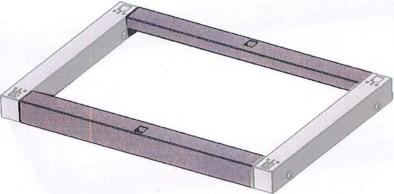 Traverse en inox pour ISOSTOCK sur rails